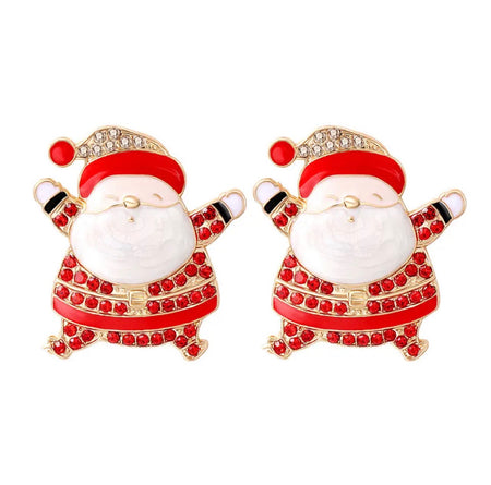 Santa Sparkle Earrings - Boholuxe